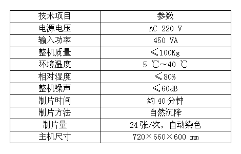 液基細胞分離制片染色一體機lct技術參數